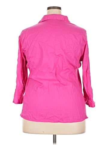 Company Ellen Tracy 3/4 Sleeve Button-Down Shirt (view 2)