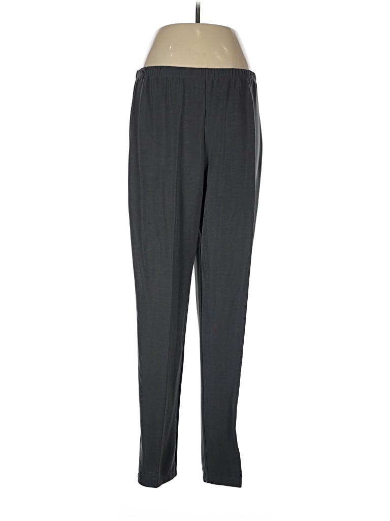 Pre-owned Susan Graver Track Pants In Gray
