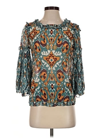 Tory Burch 3/4 Sleeve Silk Top (view 1)