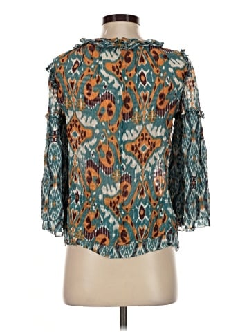 Tory Burch 3/4 Sleeve Silk Top (view 2)