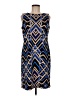North Style Graphic Blue Cocktail Dress Size 8 - photo 1