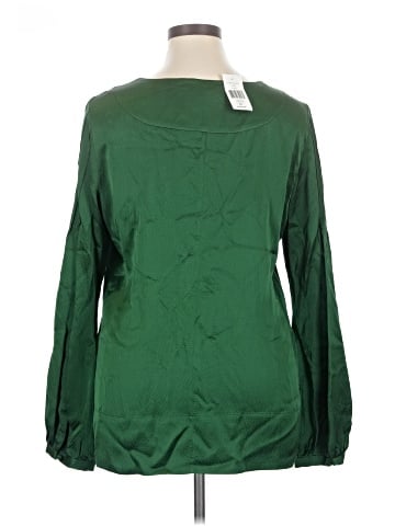 HARARI Long Sleeve Silk Top (view 2)