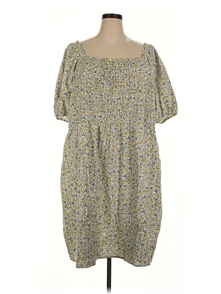 Pre-owned Universal Thread Casual Dress In Yellow