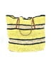Ann Taylor LOFT Stripes Yellow Tote One size - photo 1