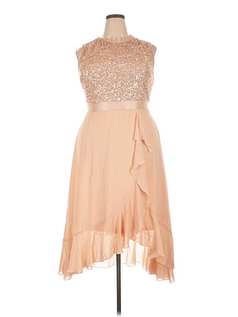 Pre-owned Superdry Cocktail Dress In Tan