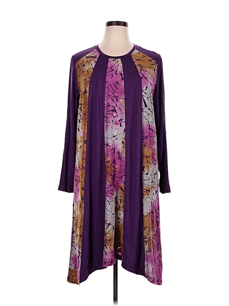 Pre-owned Logo By Lori Goldstein Casual Dress In Purple