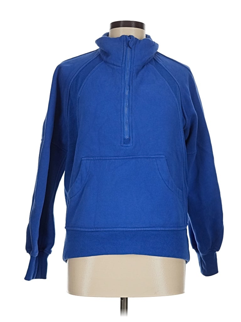 Pre-owned Aemi + Co Pullover Hoodie In Blue