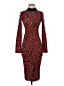 Zara Basic Animal Print Red Cocktail Dress Size S - photo 1