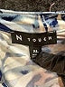 N Touch Tropical Blue Short Sleeve Blouse Size XL - photo 7