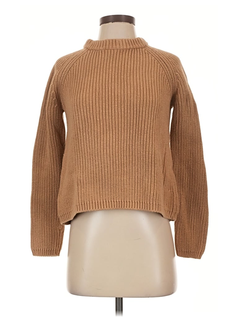 Pre-owned Quince Turtleneck Sweater In Tan