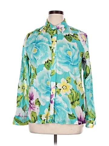 Jones New York Signature Long Sleeve Blouse (view 1)