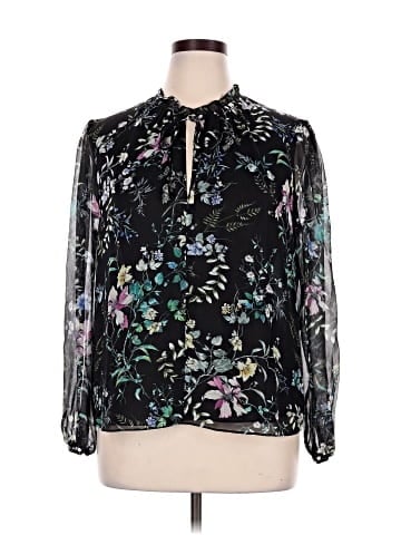 Generation Love Long Sleeve Silk Top (view 1)