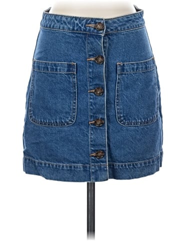 We the Free Denim Skirt (view 1)