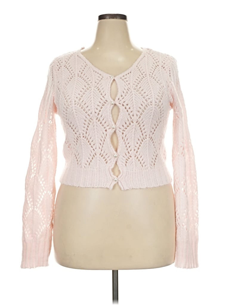 Pre-owned Altar'd State Cardigan Sweater In Pink
