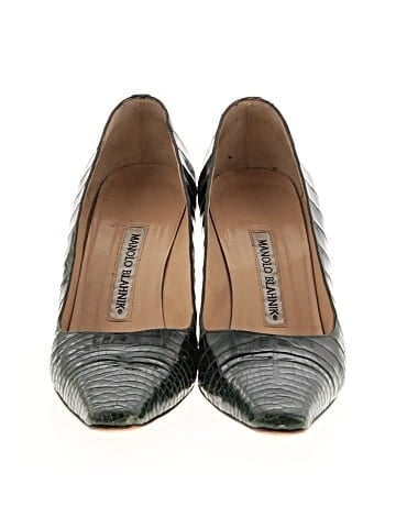 Manolo Blahnik Embossed Heels (view 2)
