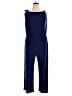 Tiana B. 100% Polyester Color Block Blue Jumpsuit Size 1X - photo 1