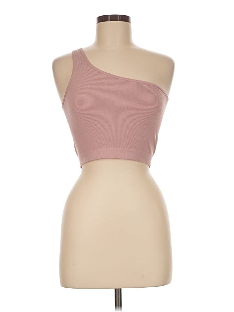 Pre-owned Bozzolo Tank Top Pink One Shoulder Neckline Tops