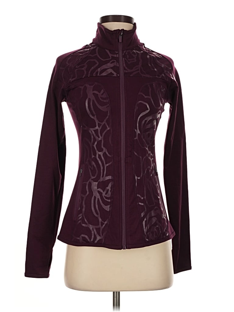 Pre-owned Fabletics Track Jacket In Purple