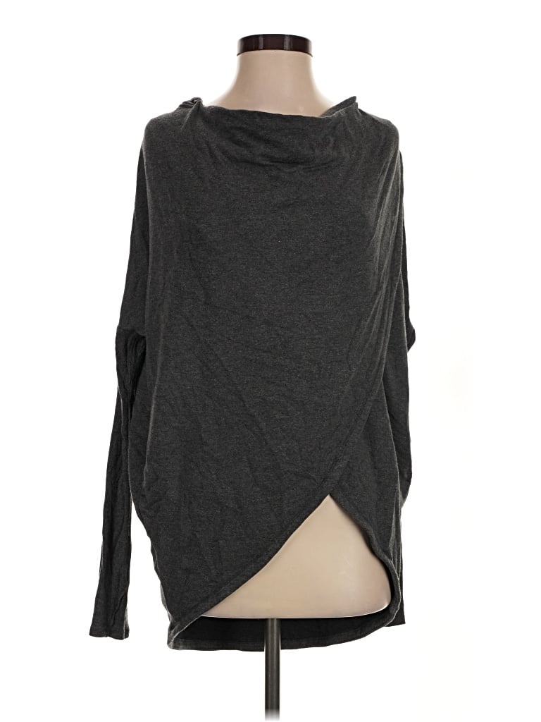 Pre-owned Athleta Poncho In Gray