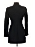 Zara Basic 100% Acetate Black Coat Size S - photo 2