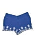 Ann Taylor LOFT 100% Polyester Tropical Blue Shorts Size M - photo 1