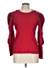 Karl Lagerfeld Paris Solid Black Red Pullover Sweater Size L - photo 1