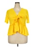 Unbranded Yellow Short Sleeve Top Size XXL - photo 1