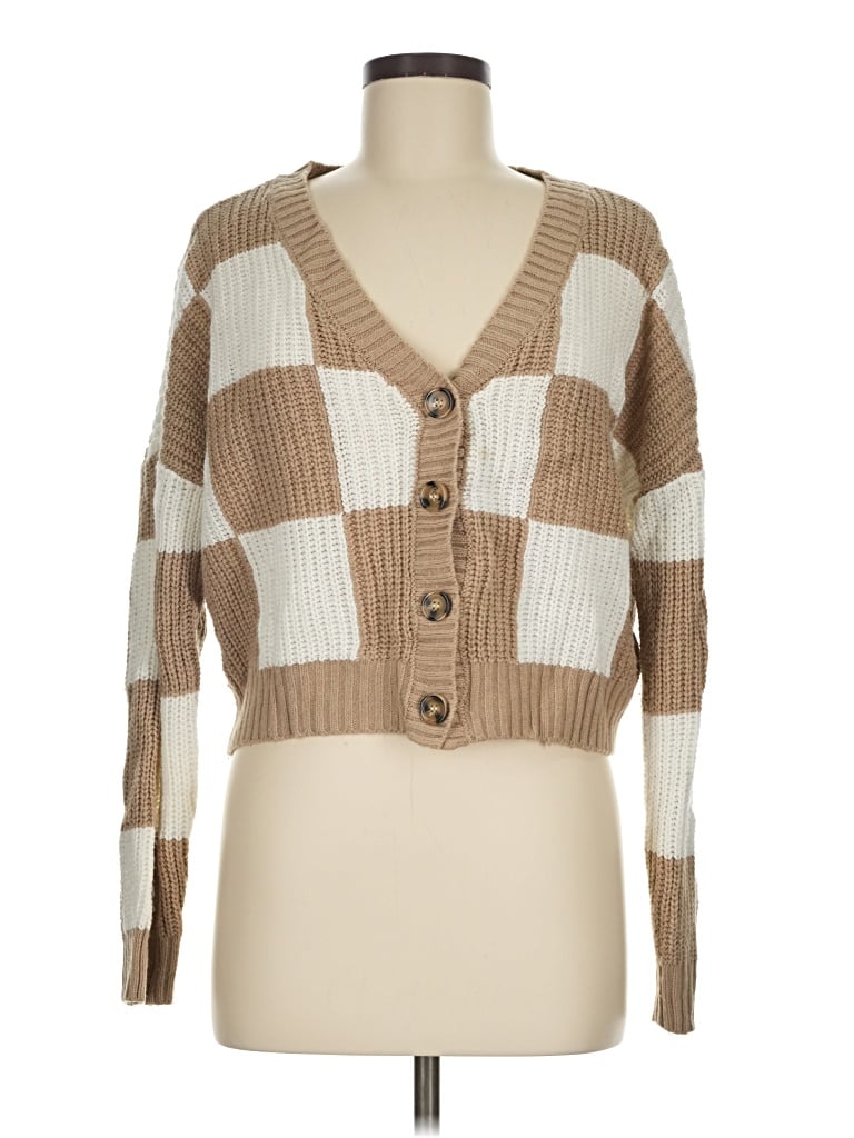 Pre-owned Love Tree Cardigan Sweater In Brown