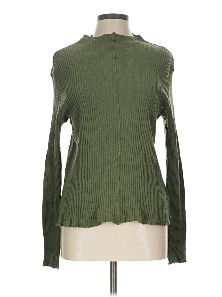 Pre-owned T.la Turtleneck Sweater In Green