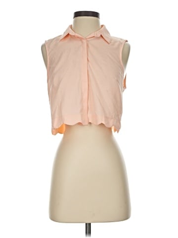 Wet Seal Sleeveless Button-Down Shirt (view 1)
