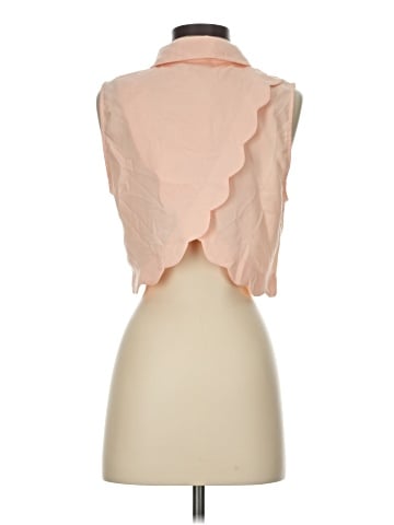 Wet Seal Sleeveless Button-Down Shirt (view 2)