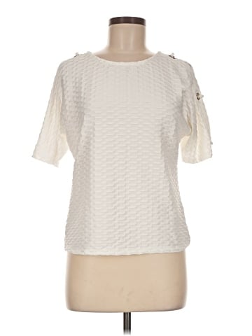 NY Collection Short Sleeve Blouse (view 1)