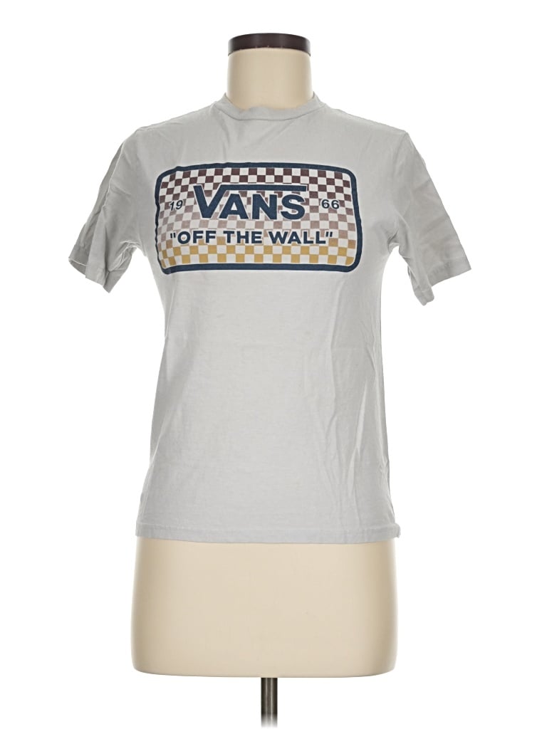 Pre-owned Vans Short Sleeve T-shirt In Silver