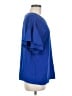 Unbranded 100% Polyester Blue Short Sleeve Blouse Size M - photo 4