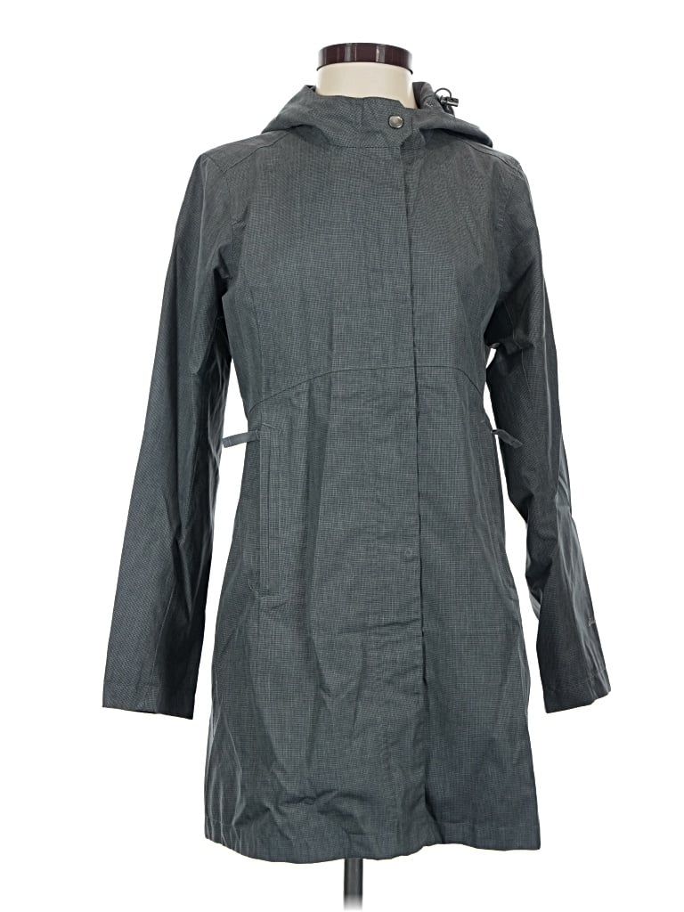 Pre-owned Eddie Bauer Raincoat In Gray