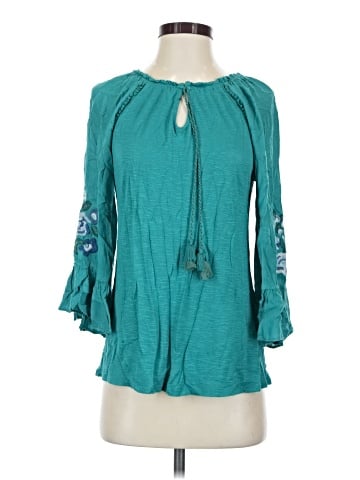 Vintage America Blues 3/4 Sleeve Blouse (view 1)