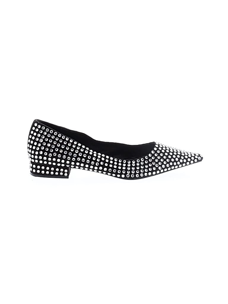 Pre-owned Zara Flats In Black