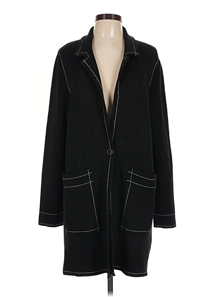 Pre-owned Tribal Coat In Black