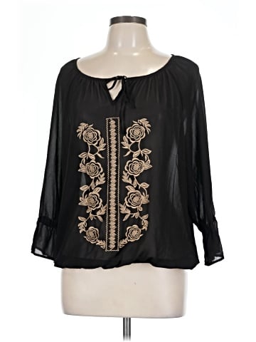 New York & Company 3/4 Sleeve Blouse (view 1)