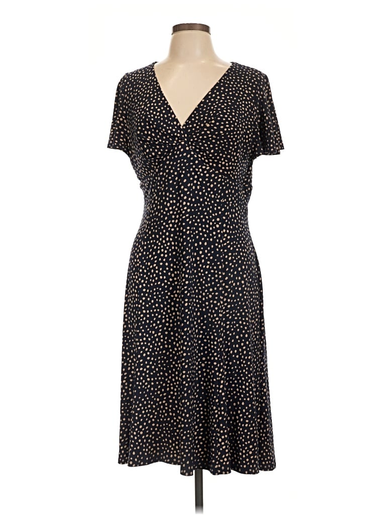 Pre-owned Chaps Casual Dress In Black