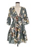 Shein 100% Polyester Gray Casual Dress Size 8 - 10 - photo 1