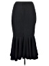 Shein Solid Black Formal Skirt Size 1X - photo 2