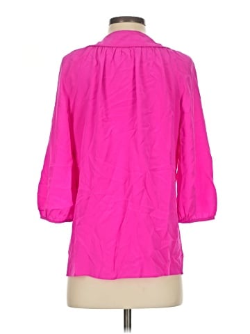 Annie Griffin 3/4 Sleeve Silk Top (view 2)