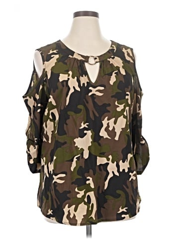 Mileage 3/4 Sleeve Blouse (view 1)