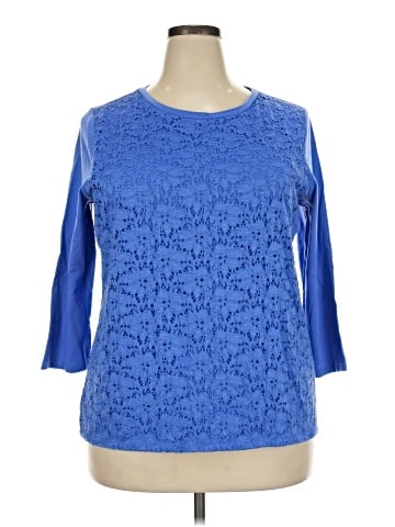 Basic Editions 3/4 Sleeve Top (view 1)