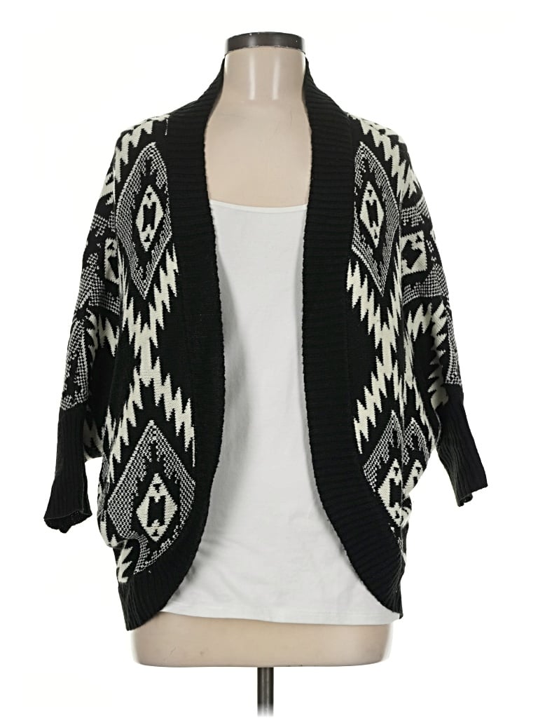Pre-owned Elan Cardigan Sweater In Black