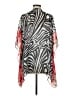 Dennis by Dennis Basso 100% Polyester Silver Kimono Size M - photo 2