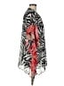 Dennis by Dennis Basso 100% Polyester Silver Kimono Size M - photo 4