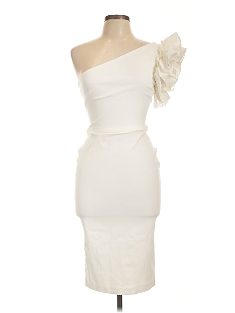 Pre-owned Vesper Cocktail Dress In Ivory