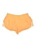 Danskin Now 100% Polyester Solid Orange Athletic Shorts Size 12 - 14 - photo 1